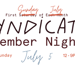 Syndicate First Sunday – July 5