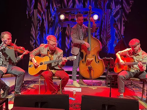 Enjoy the musical talents of Porch Swing