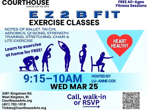 EZ 2 B Fit Exercise Class with Lu-Anne Cox 3/25/2026 9:15-10AM
