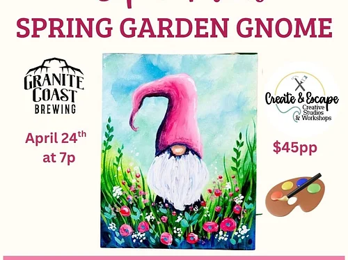 Sip & Paint Spring Gnome