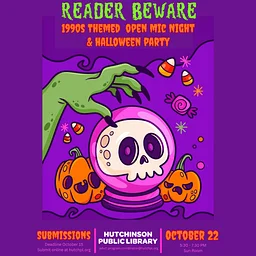 Reader Beware: 1990s Themed Halloween Open Mic Night