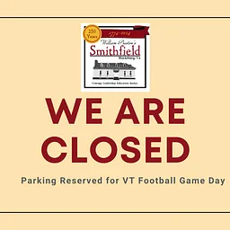 Closed for VT Football