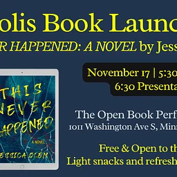 Book Launch: This Never Happened: A Novel