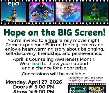 Hope Hospice Presents Hope on the Big Screen – A Family Resilience Series Event