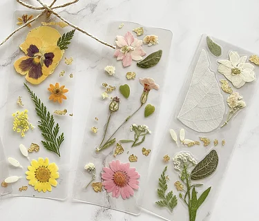 Flower Pressed Bookmarks: April 1, 2026