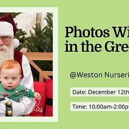 Photos with Santa in the Greenhouse!