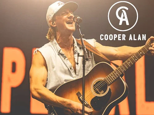 Cooper Alan on stage at the Cape Cod Melody Tent