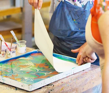 Introduction to Marbling: April