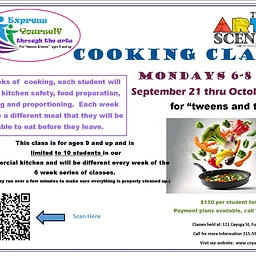 week 3 Tween cooking class