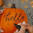 Modern Calligraphy and Pumpkin Lettering