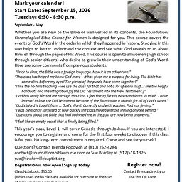 Foundations Chronological Bible Course for Women Level 1