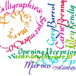 CALLIGRAPHIES Exhibition Opening