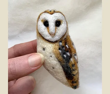 Needle Felting: Bird of the Month: Barn Owl with Erin Carlson
