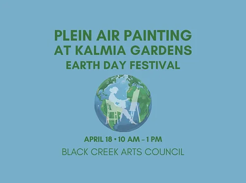 Plein Air Painting at Kalmia Gardens Earth Day Festival