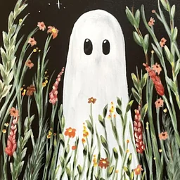 Ruskin Canvas and Wine – Ghostly Flowers