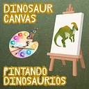 Dinosaur Canvas (Make Art on Canvas to Display in our Library Art Gallery!)