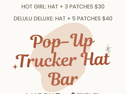 Pop-up Trucker Hat Bar – 03-07-26