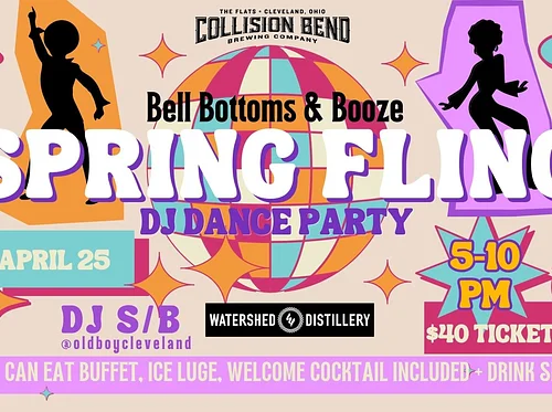 Bell Bottoms & Booze: Spring Fling Dance At Collision Bend CLE