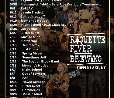 Summer 2026 Live Music Calendar