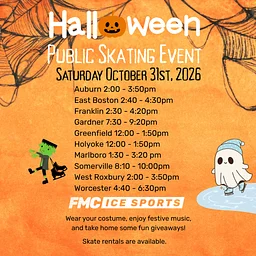 Halloween Public Skating on October 31st