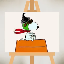 Art Teacher Amy - Spooky Snoopy