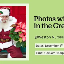 Photos With Santa in the Greenhouse – Chelmsford