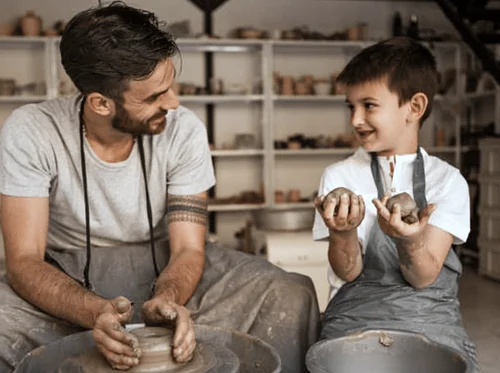 Try It! Pottery with Dad and Me with Danielle~The Clay Lady on Saturday, June 6 from 9:30-11:30