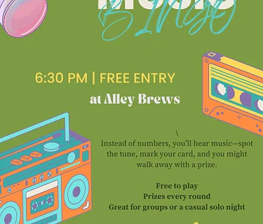 Music Bingo at Alley Brews | Free Weekly Game Night on Tennyson