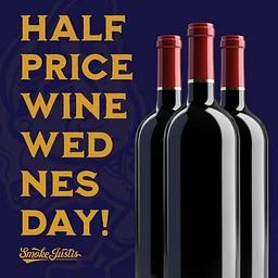 Half Price Wine Wednesday!