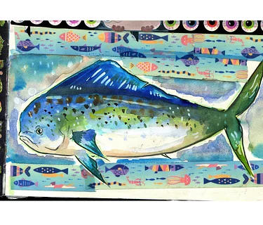 Class: Oh My Gouache! Painting Fish (Series of 2 Mondays)