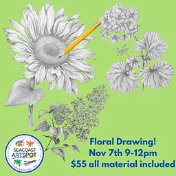 Fundamentals of Drawing: Florals! $55