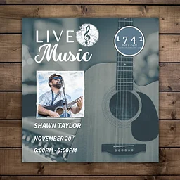 Friday Night Live Music Series Featuring Shawn Taylor at 1741 Pub & Grill