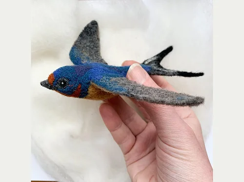 Needle Felting: Bird of the Month: Barn Swallow with Erin Carlson