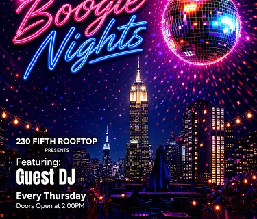 ROOFTOP BOOGIE NIGHTS @230 Fifth Rooftop