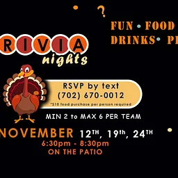 NOVEMBER TRIVIA at DOM’S