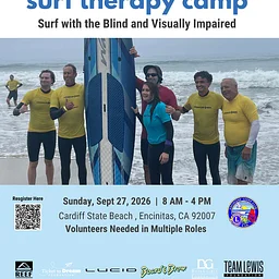 San Diego Encinitas Lions Surf Camp for Blind & Visually Impaired – September 27, 2026