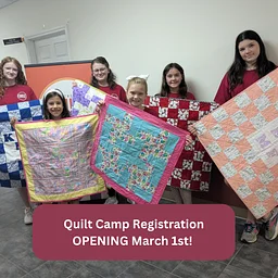 Kids Quilt Camp Registration OPENS