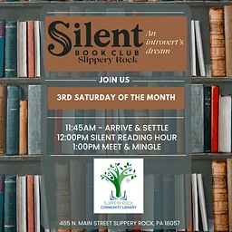 Silent Book Club Slippery Rock