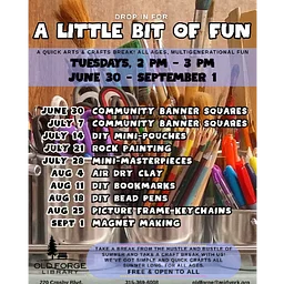 A Little Bit of Fun Drop-In Craft: A Different Craft Each Week!