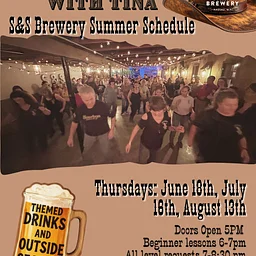 Summer Line Dancing with Tina! Thursdays- June 18th, July 16th, August 13th 5-8:30pm