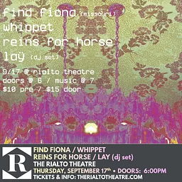 FIND Fiona / Whippet / Reins for Horse / Lay (dj set) - 09/17/2026