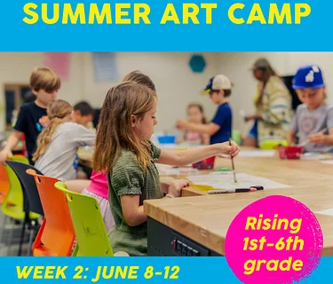 Art Camp! Week 2: June 8 – June 12, Morning Session: 8:30am-noon