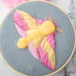 Creating Felted Art: Bees, Butterflies, and Moths