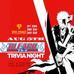 ⚔️ Bleach Anime Trivia Night ⚔️