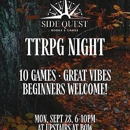 SideQuest B&G Presents: TTRPG Night