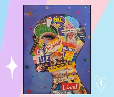 Mini Makers Art Workshop: What's in Your Head Collage