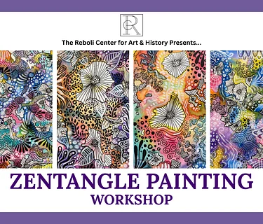 Zen Tangle Workshop | Mixed Media Meditative Painting