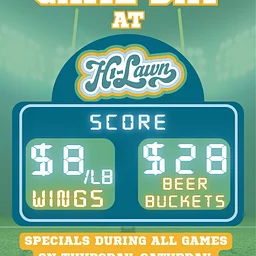 Game Day Watch Parties at Hi-Lawn