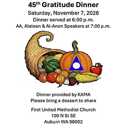 Kent All Men's Al-Anon 45th Gratitude Dinner