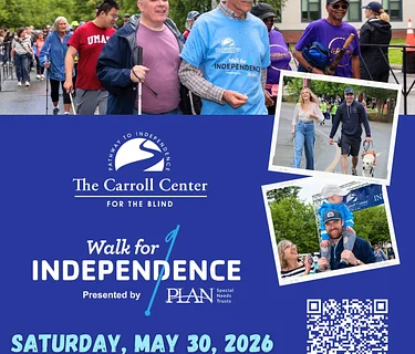 The Carroll Center for the Blind presents 14th Annual Walk for Independence!